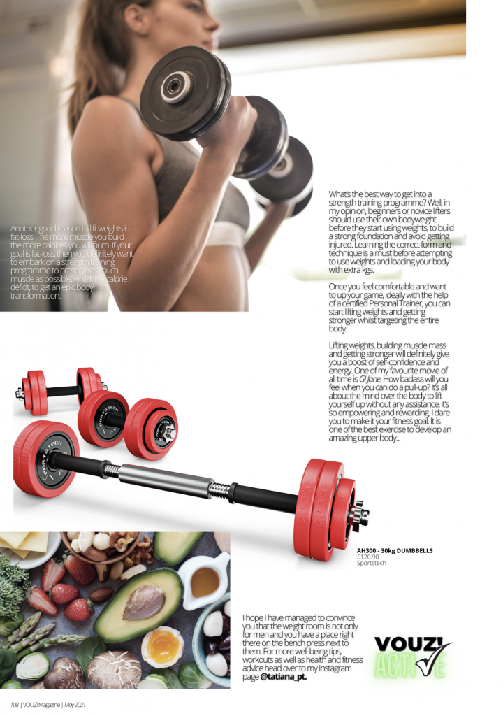 Different types of dumbbell weights 