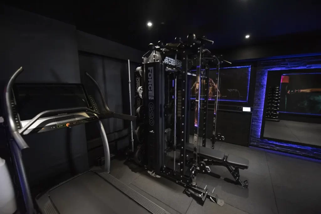 Private personal training gym in Bromley with treadmill, strength equipment and functional training space